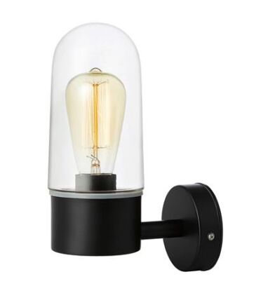 Kinkiet ZEN CLEAR 1L Czarny/Transparentny 107800