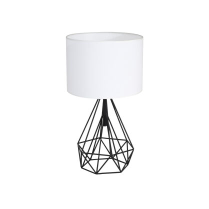 Lampa stołowa TRIANGOLO 164 Milagro industrialna druciana czarny biały ML164