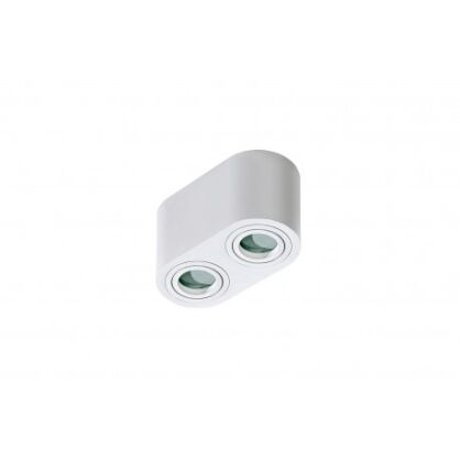 Lampa sufitowa techniczna Plafon Brant 2 AZ2816 IP44 AZzardo podwójna oprawa w kolorze biała zaokrąglona