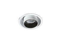 Lampa sufitowa wpuszczana ściemnialna  AZ2829 LUNA 15W DIMM – Azzardo techniczna czarna regulowana wysokość - 3