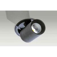 Lampa sufitowa wpuszczana ściemnialna  AZ2829 LUNA 15W DIMM – Azzardo techniczna czarna regulowana wysokość