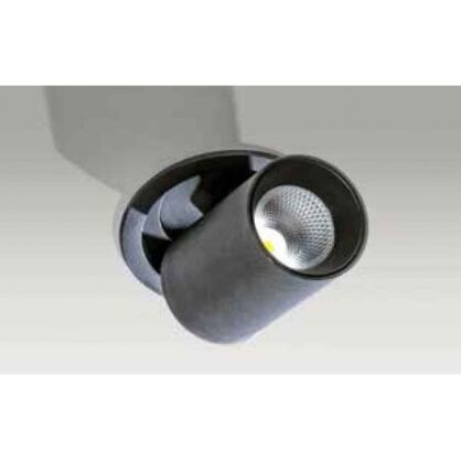 Lampa sufitowa wpuszczana ściemnialna  AZ2829 LUNA 15W DIMM – Azzardo techniczna czarna regulowana wysokość