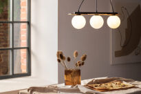 LAMPA WISZĄCA MIRROR 3 SIGMA 33299 szklane kule drewno - 3