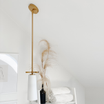 Lampa wisząca BOW P01138BR Cosmo Light szklany klosz - 2
