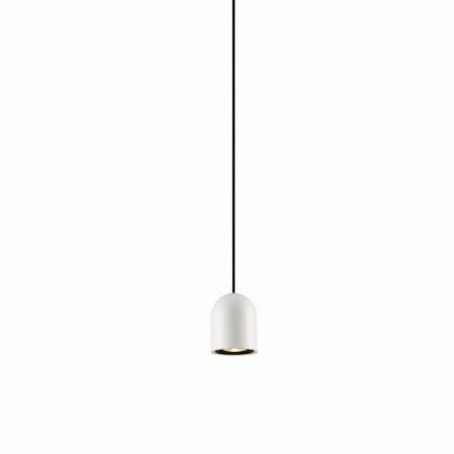 Lampa wisząca BELL/Z 210A  ELKIM  Czarna lub biała aluminium + szkło LED 4000K / 3000K