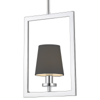 Lampa wisząca LONDON P01007BK cosmo light W nowojorskim stylu abażur w ramce
