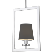 Lampa wisząca LONDON P01007BK cosmo light W nowojorskim stylu abażur w ramce