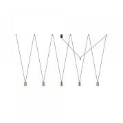 Lampa wisząca More Tone solid V 5xGU10 czarno/mosiężna 7608