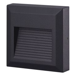 Kinkiet zewnętrzny schodowy AFI Azzardo SZARY kwadrat 3000K/4000K LED