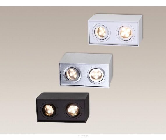  Plafon oprawa natynkowa Plafon Basic Square II Maxlight  techniczna