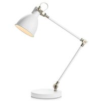 Lampa stołowa HOUSE 1L Biały/Stal 107738