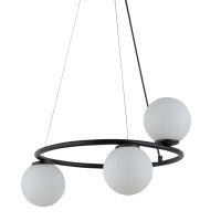 Lampa wisząca GAMA 33382 SIGMA czarna z białymi kulami