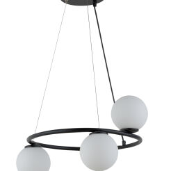 Lampa wisząca GAMA 33382 SIGMA czarna z białymi kulami
