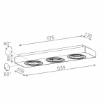 Plafon Sleek 111x3 Distance Aquaform 46614 - 2