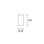 LAMPA NATYNKOWA   PIPE leds c4  15-0073-14-05 - 3