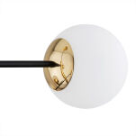 Lampa wisząca CAMERON 5041 Argon złota czarna z białymi kulami  - 5