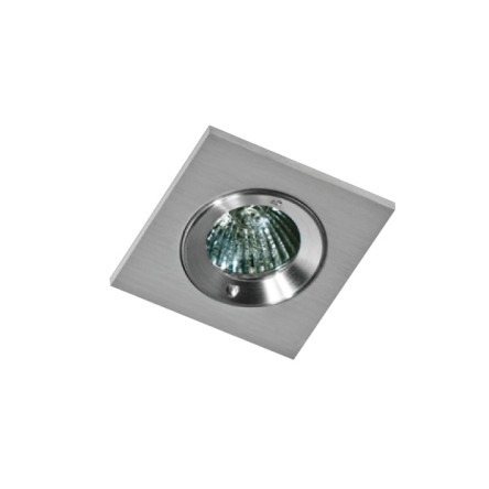 Lampa sufitowa wpuszczana Pablo AZzardo GM2107-ALU AZ1015 techniczna aluminium kwadrat MR16 