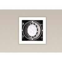 Lampa sufitowa oprawa wpuszczana  Oprawa podtynkowa Matrix H0059 Maxlight biała ar111