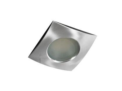 Lampa Ezio wpust AZzardo GM2105 AL AZ0811 z metalu i aluminium w kolorze aluminium prostokąt