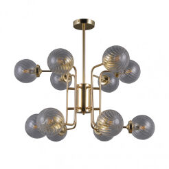Lampa wisząca Bartolo PNPL-43310-12 złota klosze art deco