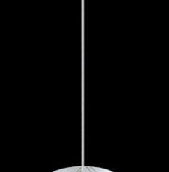 Lampa wisząca Valve Valve MDM1672/1  Italux  nowoczesna lampa wykończenie w kolorze chromu klosz w kształcie tuby ze szkła z dekoracyjnym motywem kwiatowym