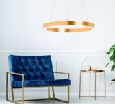 Lampa wisząca CARLO PL200910-400-GD Zuma Line Złoty szczotkowany pierścień 40 cm - 3