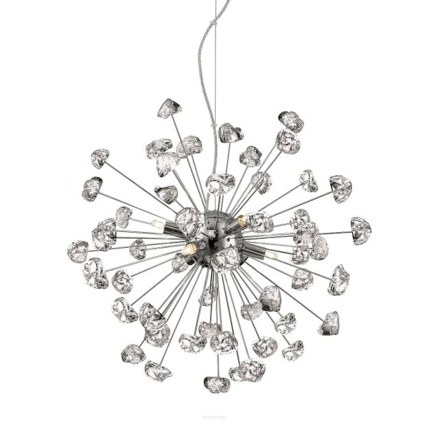 Lampa wisząca STAR P0539-06A-F4AC Zuna Line szklana chrom
