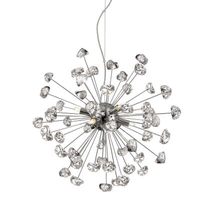 Lampa wisząca STAR P0539-06A-F4AC Zuna Line szklana chrom