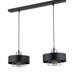 Lampa wisząca POKER 2 SIGMA 32065 CZARNA SREBRNA LOFT