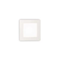 Lampa wpuszczana GROOVE FI1 10W SQUARE IDEAL LUX 123981   ma kolor biały z alumiunim kwadrat