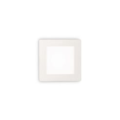Lampa wpuszczana GROOVE FI1 10W SQUARE IDEAL LUX 123981   ma kolor biały z alumiunim kwadrat