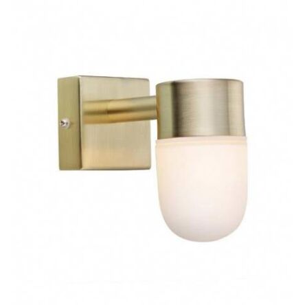 Kinkiet Menton IP44 106374 MARKSLOJD mosiądz ze szklanym kloszem