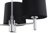 Lampa wisząca BOLZANO 6108 Argon styl glamour 3xE27 czarna - 4