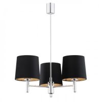 Lampa wisząca BOLZANO 6108 Argon styl glamour 3xE27 czarna