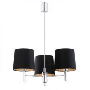 Lampa wisząca BOLZANO 6108 Argon styl glamour 3xE27 czarna