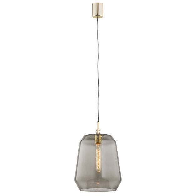 Lampa wisząca IRUN 4267 Argon Szklany dymiony klosz 25 cm