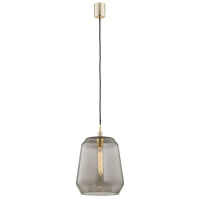 Lampa wisząca IRUN 4267 Argon Szklany dymiony klosz 25 cm