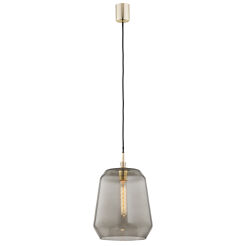 Lampa wisząca IRUN 4267 Argon Szklany dymiony klosz 25 cm