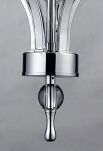 Lampa Wisząca Impress 7 Azzardo 1976-7P BK  z metalu o wykończeniu chromowanym i szklanym abażury w kolorze czarnym - 2
