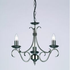 Lampa wisząca BERNICE 3x antyczne srebro ENDON LIGHTING 2030-3AS  