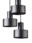 LAMPA WISZĄCA RIF 30900 SIGMA CZARNA POTRÓJA - 2