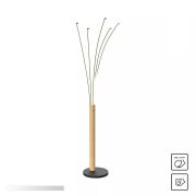 ML4767-3BMD VELDEN LAMPA PODŁOGOWA CZARNA-DREWNO ZUMALINE