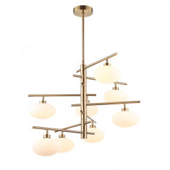 Lampa wisząca FIORENZO MDM3661-8 BRO+W ITALUX Nowoczesna i nietuzinkowa w kolorze mosiądzu