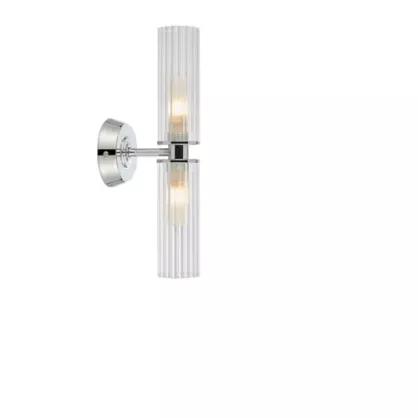 RIMINI Wall 2L Clear/Chrome 109027 Markslojd