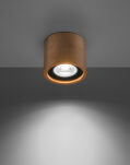 Lampa sufitowa BASIC  1 SL.0913 SOLLUX LIGHTING drewniana tuba GU10 - 4