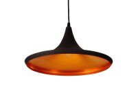 Lampa wisząca Chink  AZzardo LP6002 AZ1407 wykonana z chromowanego metalu oraz aluminium w kolorze czarny/złoty - 3