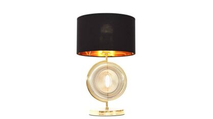 GLAMOUR LAMPA NOCNA CZARNO-ZŁOTA MONTERONI LDT 5532 (BK+GD)
