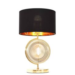 GLAMOUR LAMPA NOCNA CZARNO-ZŁOTA MONTERONI LDT 5532 (BK+GD)