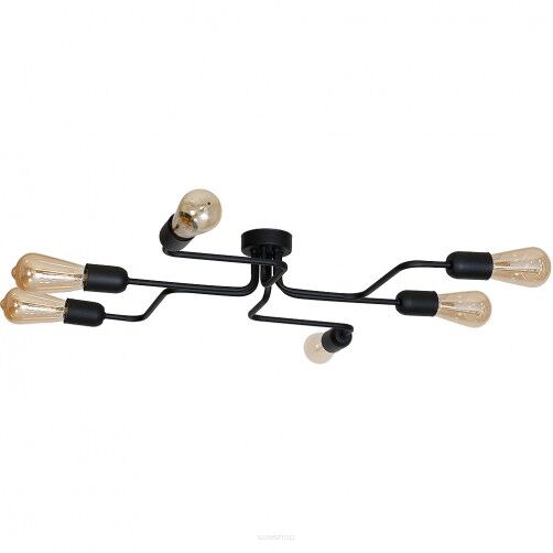 Lampa sufitowa ROLF czarna 6lt ALDEX 923K2  