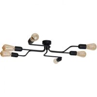 Lampa sufitowa ROLF czarna 6lt ALDEX 923K2  